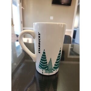 NEW STARBUCKS 2017 White Christmas Tree's Holiday Coffee Cup Mug Venti 17.8 oz.